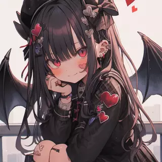 Cute bat girl