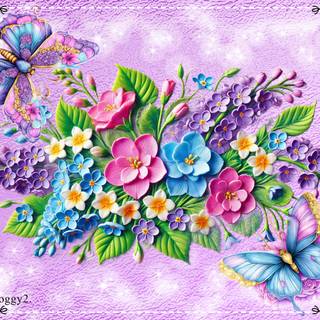 EMBOSSED FLOWERS