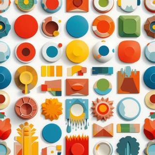 Abstract geometric shapes