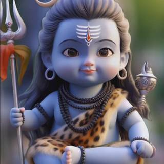 Cute baby shiva