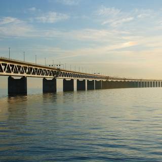 Oresund Bridge in Copenhaguen, Denmark