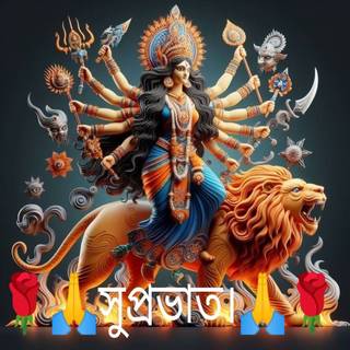 Maa Durga  With Lion 