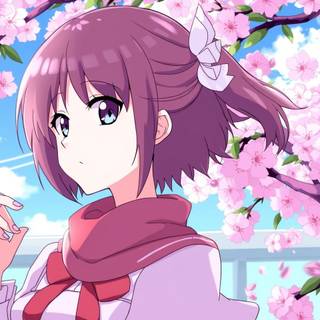 Cherry blossom girl