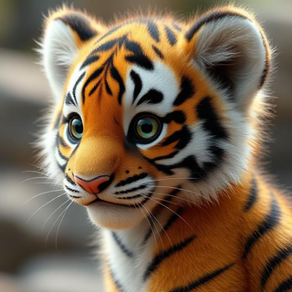 Cute Baby Tiger