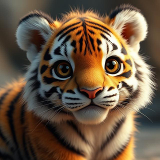 Cute Baby Tiger
