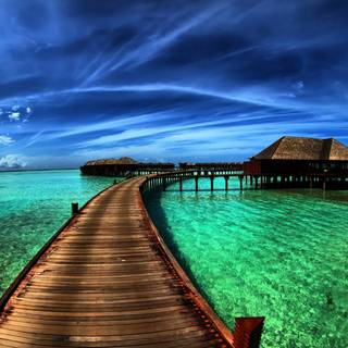 Footbridge over the sea