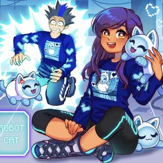 Aphmau And Ein Likes Meemeows Robots