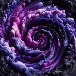 purple and black smoke theme