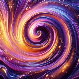 purple and gold mixed liquid