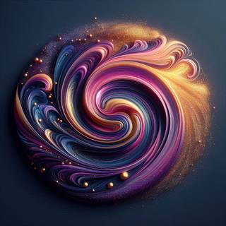 purple gold and blue liquid mixed