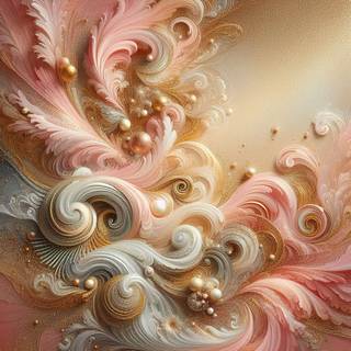 pink and gold smoke combine