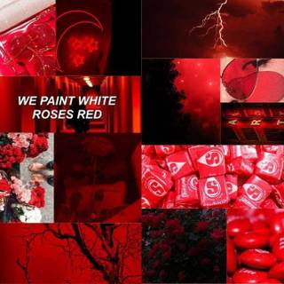 red collage 