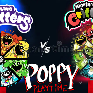 Smilling Critters vs Nightmare Critters Wallpaper