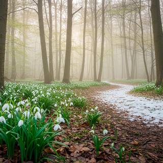 snowdrops land