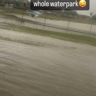 My school flooded lmaooo .