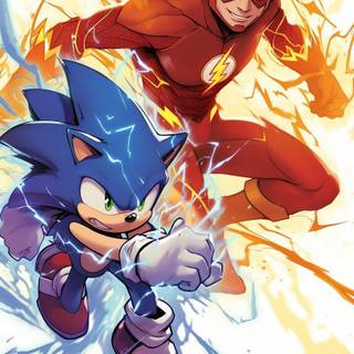Sonic Vs Flash From Super Speed