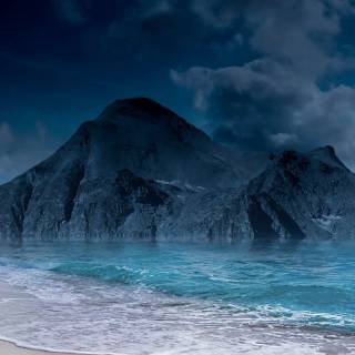 Aesthetic Beach Mountains