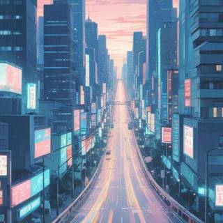 Pastel Long Exposure Highway