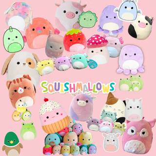 squishmallow collage! im a stuffed animal collector lol!