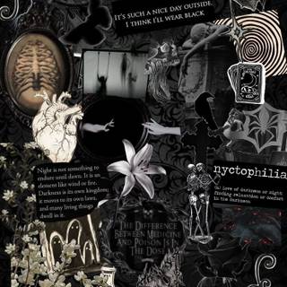 Dark collage aesthetic 