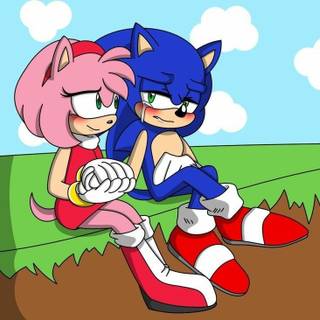 Sonic Was Crying And Happy With Amy Rose