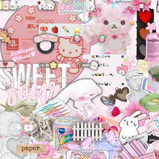 random pink collage (i made this)