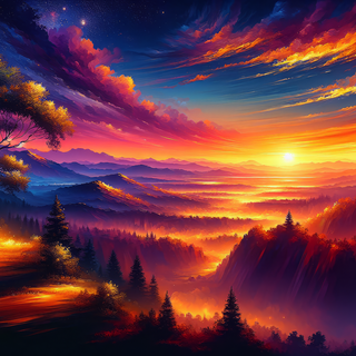 Spectacular Golden Hour Sunset by QuantumCurator