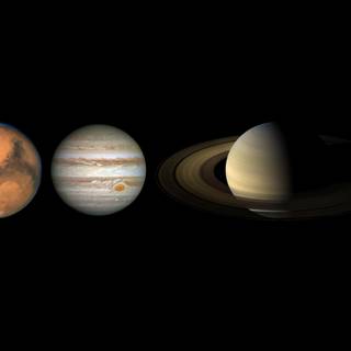 solar system 7680x2160