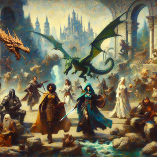 Epic Dungeons & Dragons Battle Wallpaby QuantumCurator