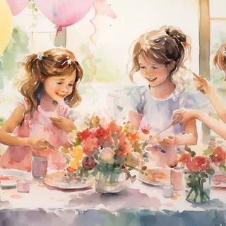 Birthday Party Celebration Wallpaper by robokoboto