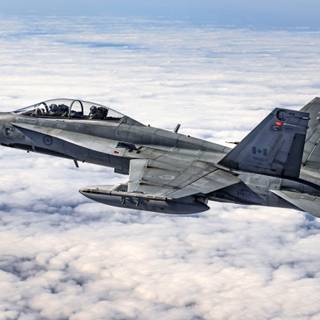 A Royal Canadian Air Force CF-188 Hornet