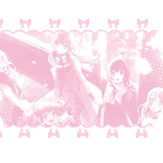 ･ ⟢ ⋮ pink masked header gif ゛༝.