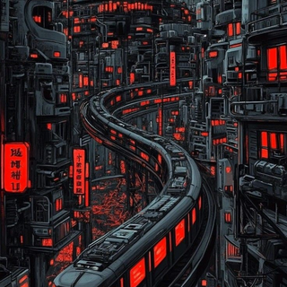 Red Cityscape 