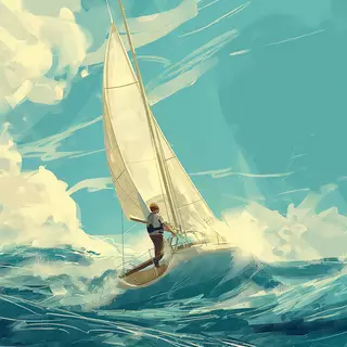 Boat Voyage Background by RyMishRy