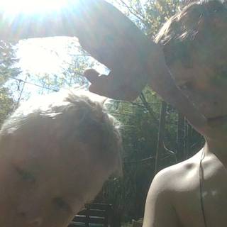 sick and plane as kids