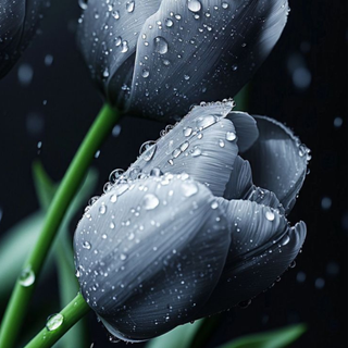 Gray tulips
