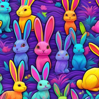 Neon Bunnies
