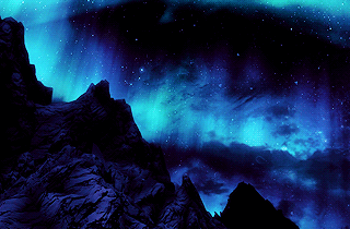 ･ ⟢ ⋮ blue mountain gif ゛༝.