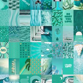 Teal Collage