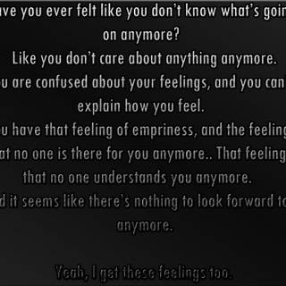 here is what I feel like right now with out any of you guys commenting 