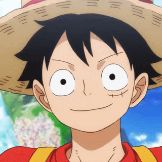 happy luffy moving gif