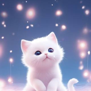 Pink Cute Cat Wallpapers