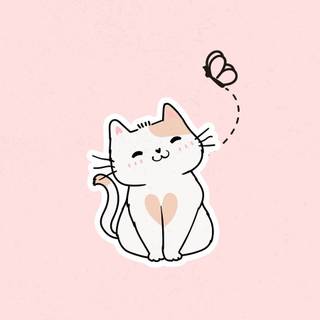 Cute Pink Cats Wallpapers