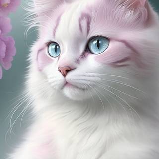 Cute Pink Cats Wallpapers