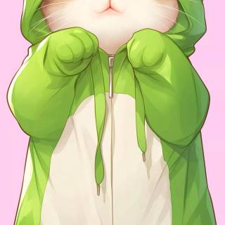 Cat With Frog Hat Wallpapers