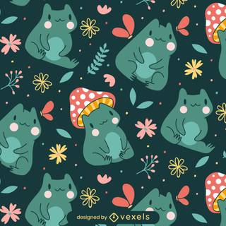 Frogs And Mushrooms Wallpapers