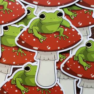 Frogs And Mushrooms Wallpapers
