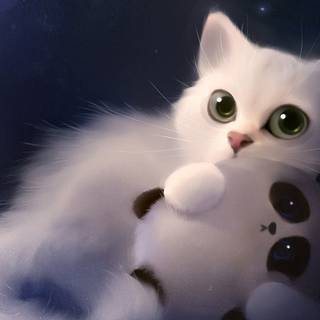 Cute Cat Art Wallpapers