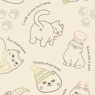 Cute Cat Art Wallpapers