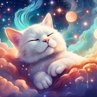 Cute Cat Art Wallpapers